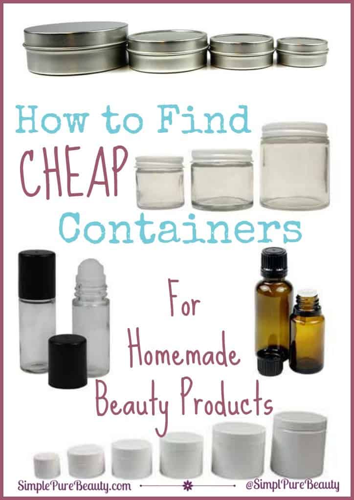 How to Find Cheap Containers for Homemade Beauty Products #DIY #homemade #beauty #essentialoils