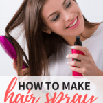 Ingredients and 2 bottles of homemade hairspray