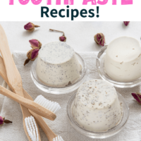 homemade toothpaste and natural toothbrushes