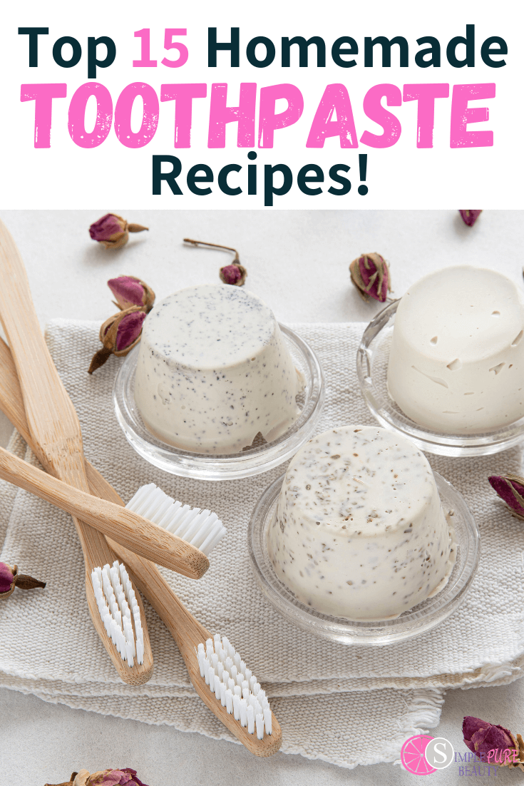 homemade toothpaste and natural toothbrushes