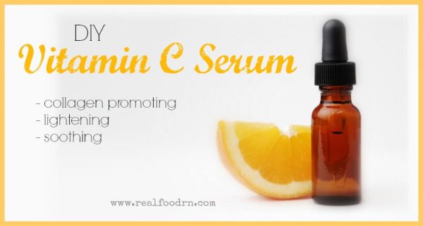 This DIY Vitamin C Serum adds the benefits of aloe vera in as well.
