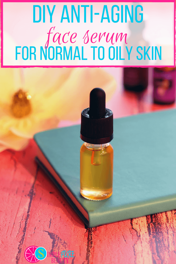 This DIY Face Serum is specially formulated for normal to oily skin and can be whipped up in less than 5 minutes! #diy #serum #skincare #antiaging #homemade #tutorial