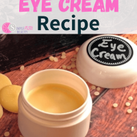 Jar of diy eye cream