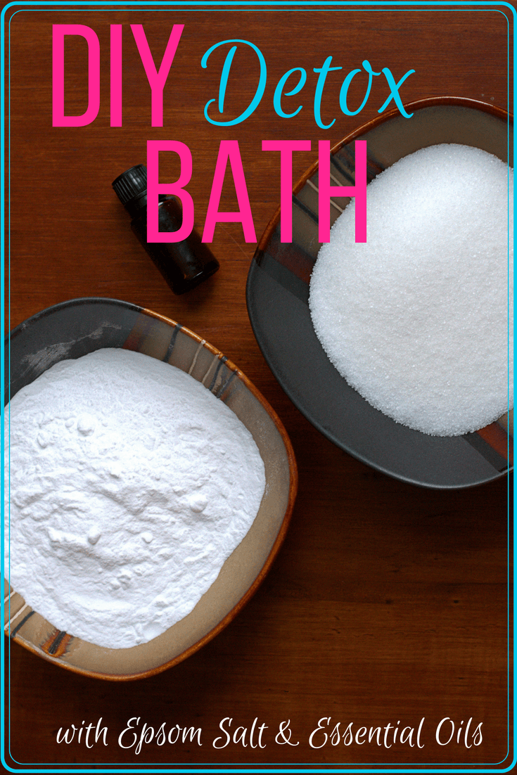 Easy all natural detox bath made with epsom salts, baking soda & essential oils. Perfect to help you relax, relieve pain & remove toxins from your body! detox bath toxins, detox bath diy, detox bath for kids,&nbsp;detox bath essential oils,&nbsp;detox bath recipe,&nbsp;detox bath benefits,&nbsp;bath soak diy,&nbsp;detox bath soak,&nbsp;homemade bath soak,&nbsp;bath soak recipe,&nbsp;moisturizing bath soak,&nbsp;epsom salt bath soak,&nbsp;baking soda bath soak,&nbsp;soothing bath soak,&nbsp;relaxing bath soak