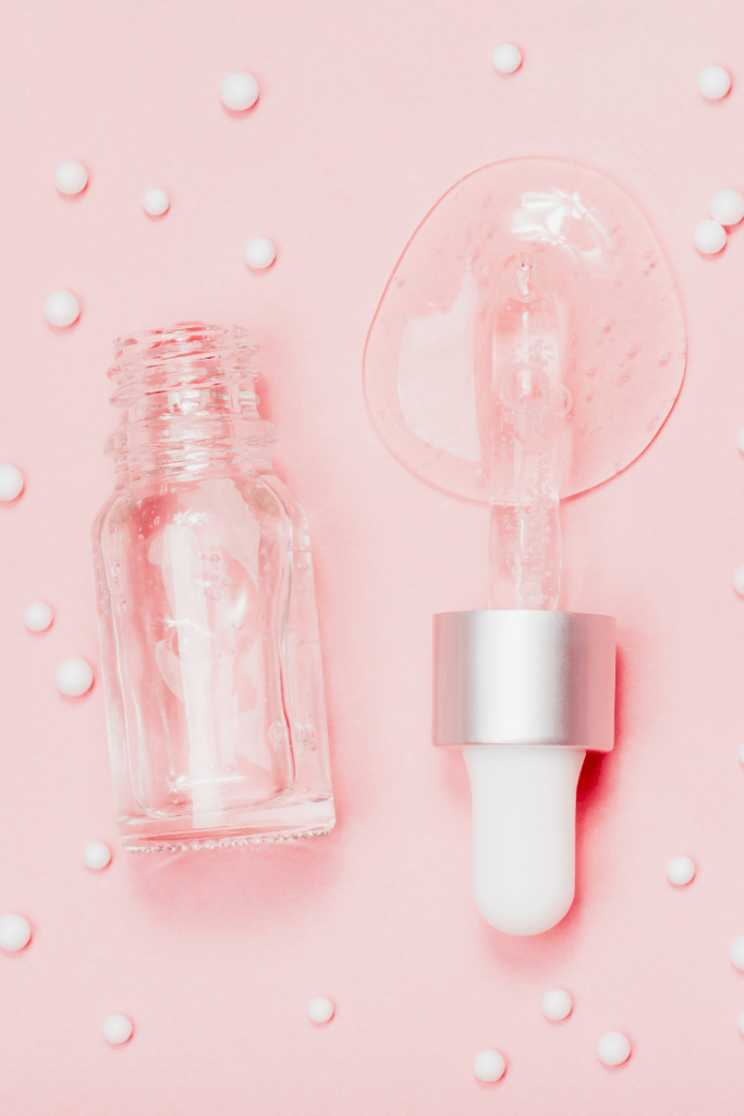 bottle of hyaluronic acid serum