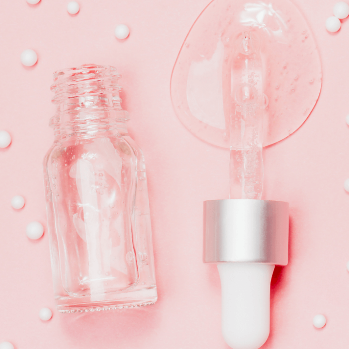 bottle of hyaluronic acid serum