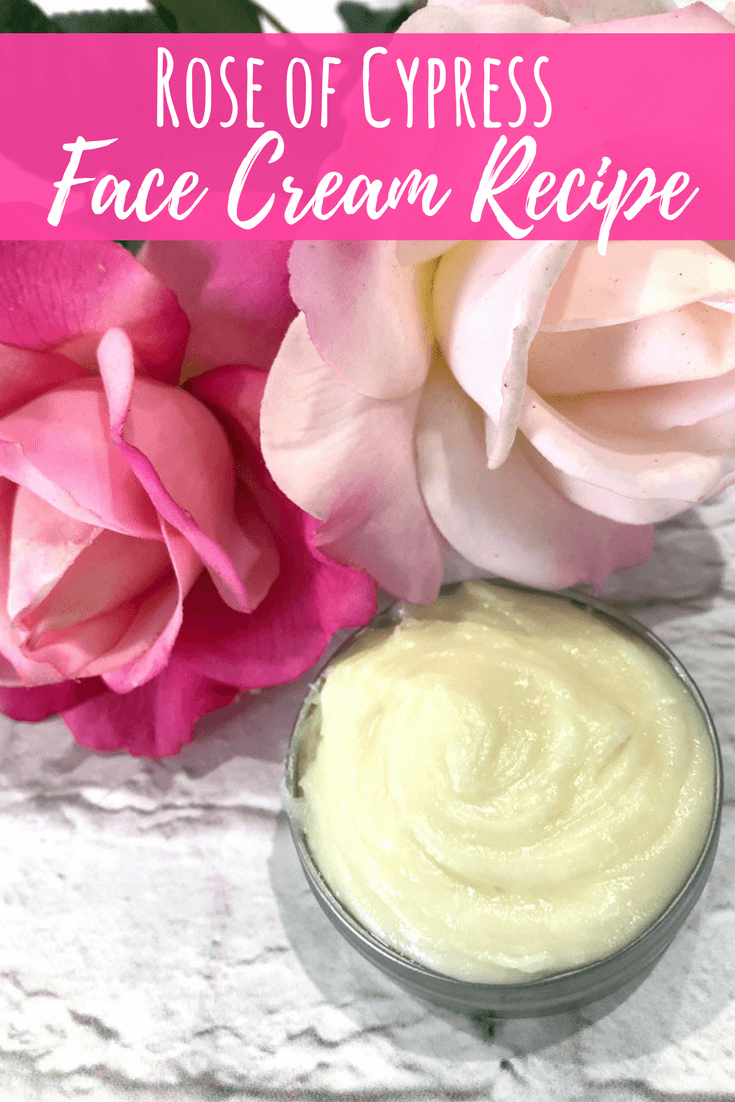 Anti-aging face cream in the store is expensive - and often not the best ingredients for you. This DIY Rose of Cypress Face Cream will be exactly what your skin needs. #antiaging #antiagingcream #AntiWrinkle #diyskincare #moisturizing&nbsp; #skincare