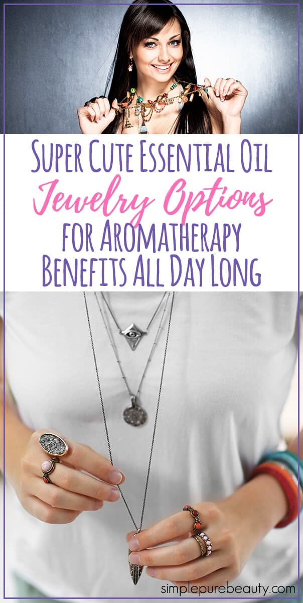 There are so many benefits of essential oils, but you can't exactly carry a diffuser around with you all day. These essential oil jewelry options are sure to fit the bill! #essentialoils #jewelry #aromatherapy