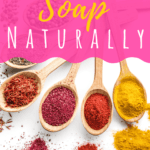 Making your own DIY soap is always the best option! If you are searching for a chemical-free, all natural soap, you have the ability to create your own! Plus, giving the gift of homemade soup is always the best homemade Christmas gift idea! Treat your body better with this naturally colored soap! #soap #soapmaking #natural #essentialoils #aromatherapy #diy #handmade