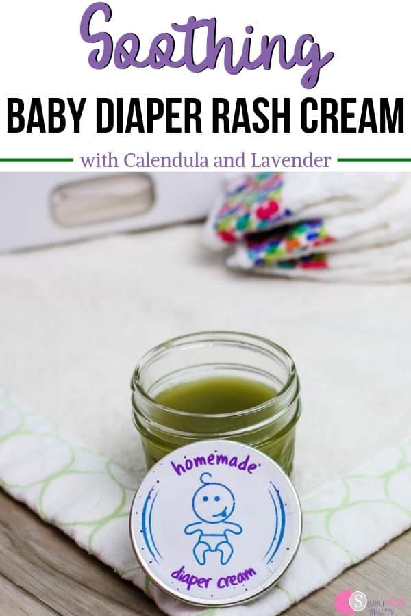 Baby diaper rash cream is a must to keep your little one's tush soft but you may want to skip the store bought diaper creams. Making your own diaper rash cream is so easy you can whip it up in minutes. It's a great way to protect your baby's skin! You're going to love this homemade baby diaper rash cream recipe! #baby #skincare #essentialoils #lavender #diapercream #homemadeskincare