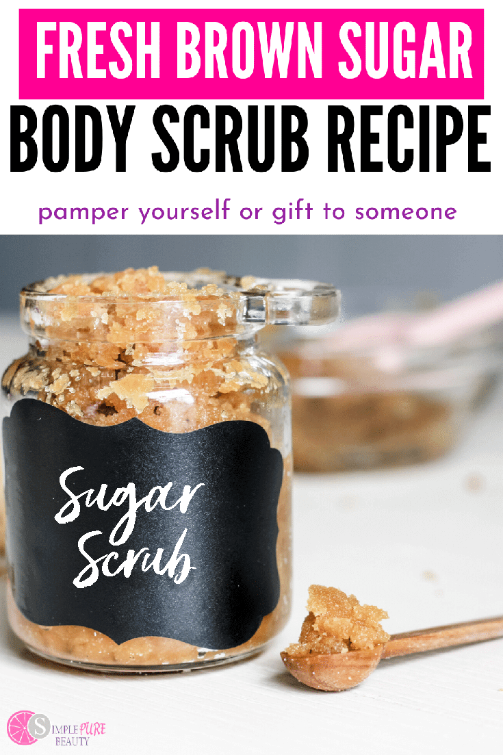 DIY brown sugar scrub 