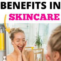 woman using cbd in her skincare routine