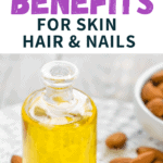 bottle of almond oil for skincare recipes