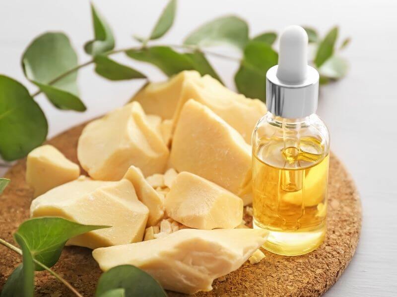 cocoa butter and face serum