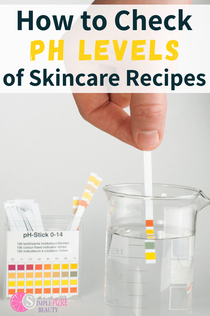 pH strips to test pH of diy skincare recipes
