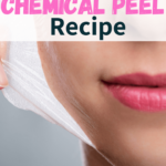 woman doing facial peel
