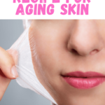 woman doing facial peel