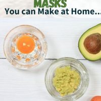 ingredients for making a homemade avocado hair mask