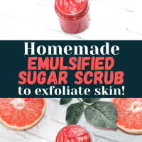 DIY Grapefruit Emulsified Sugar Scrub