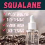 bottle of anti-aging squalane oil