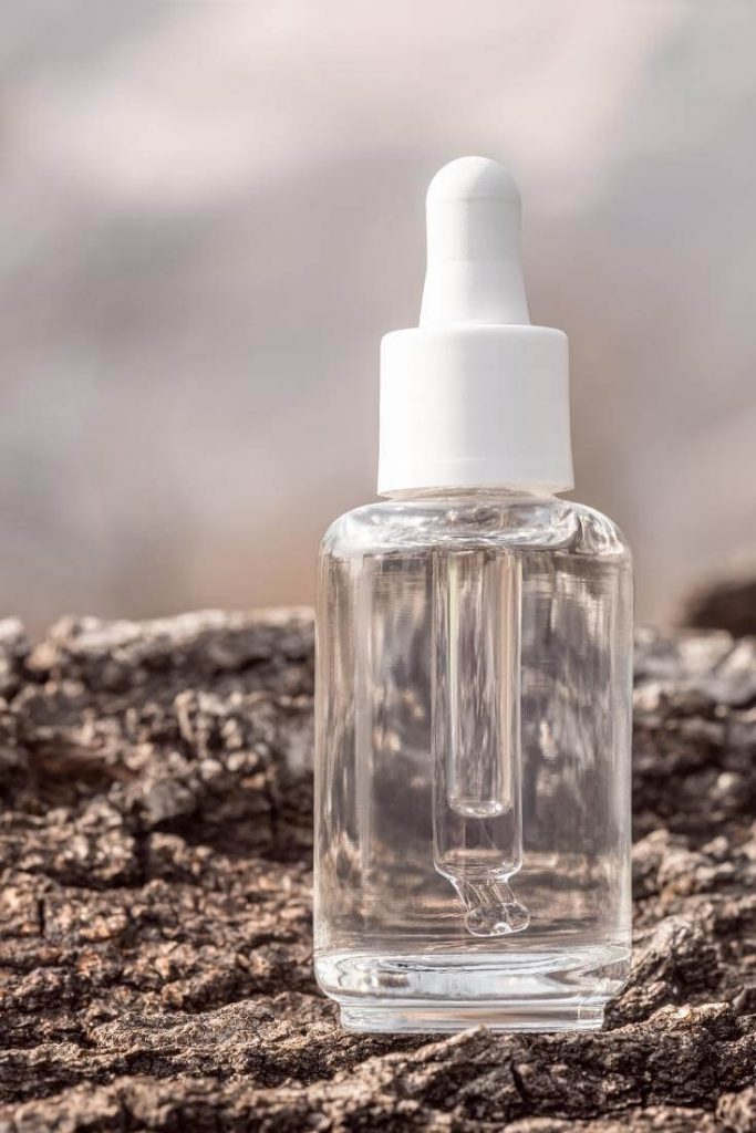 bottle of anti-aging squalane oil