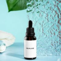 bottle of anti-aging squalane oil