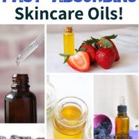 collage of fast absorbing carrier oils