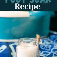 Epsom salt foot bath