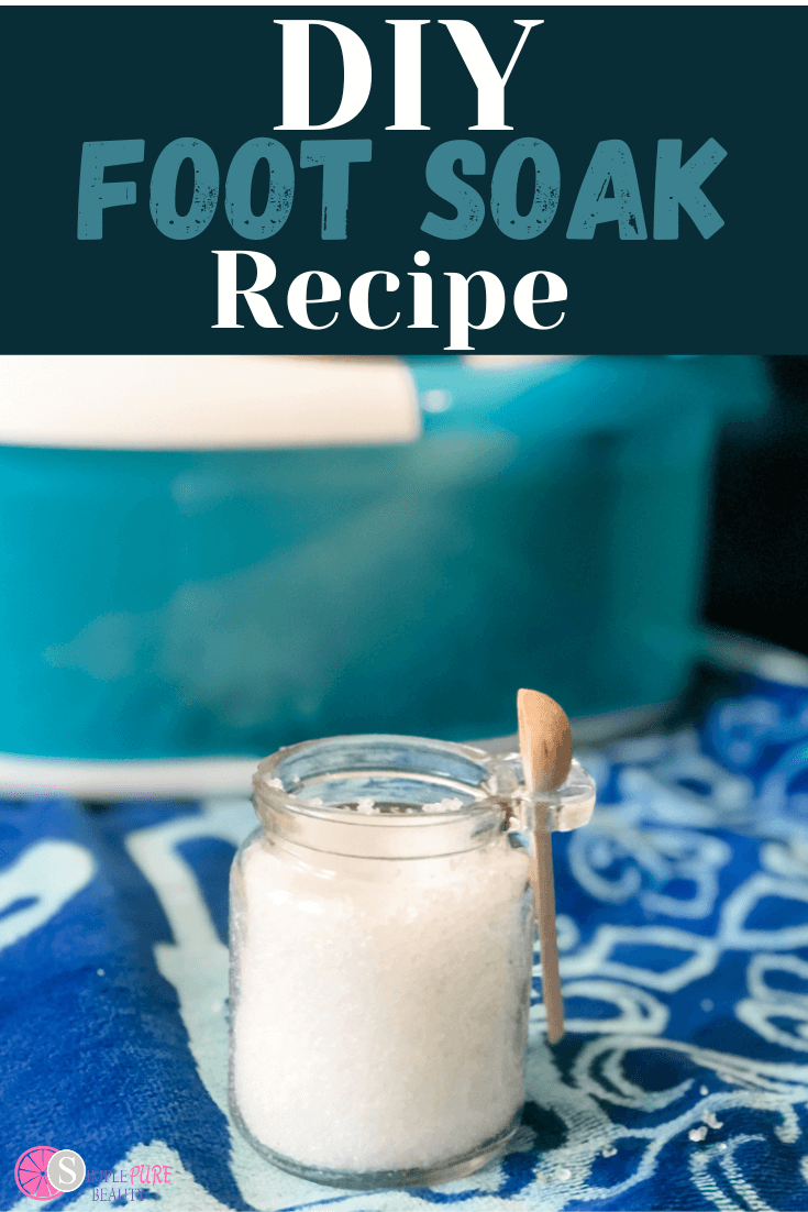 Epsom salt foot bath