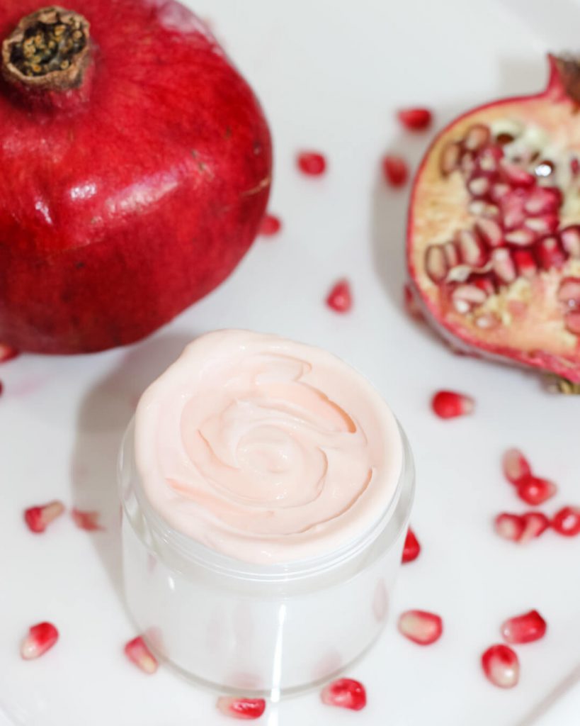 DIY Pomegranate Face Moisturizer Recipe for Anti-aging + Barrier Repair