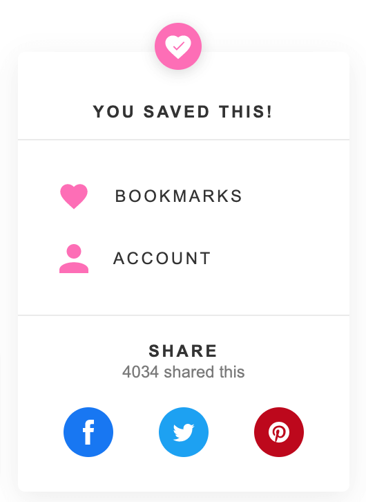 Simple Pure Beauty Grow Menu